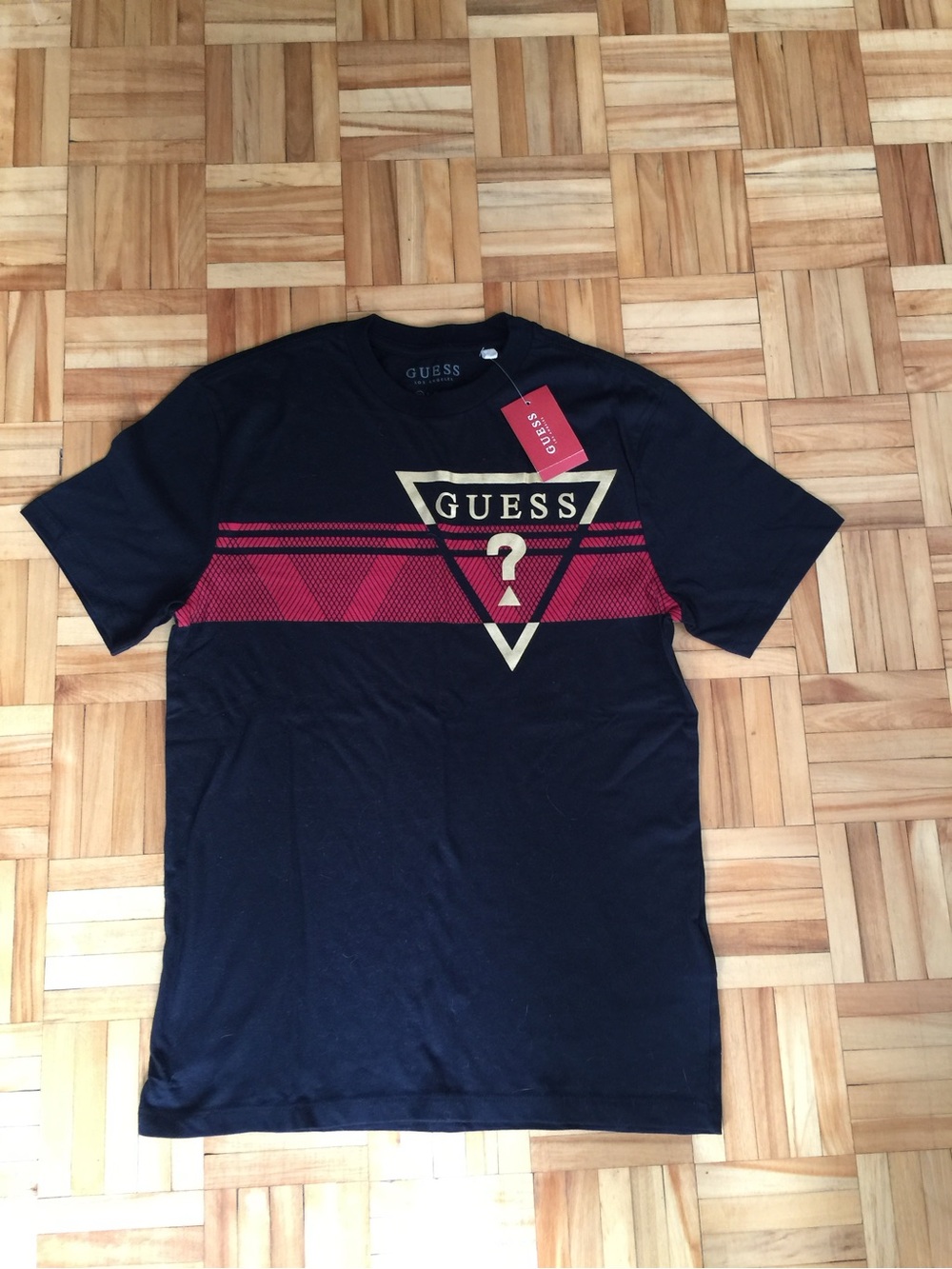 GUESS boys Black Graphic Logo T‑Shirt